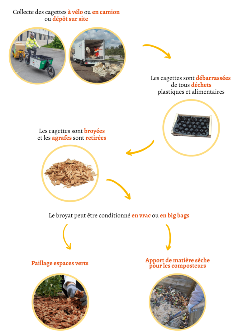 Processus de valorisation des cagettes en bois sur le territoire de Plaine Commune