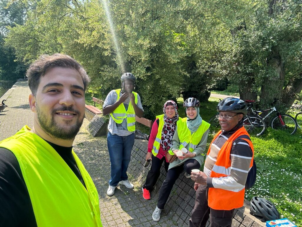 Balade à vélo dans le par de la Courneuve le 13 mai 2023